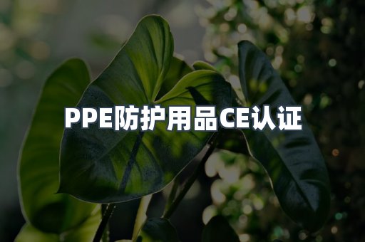 PPE防护用品CE认证